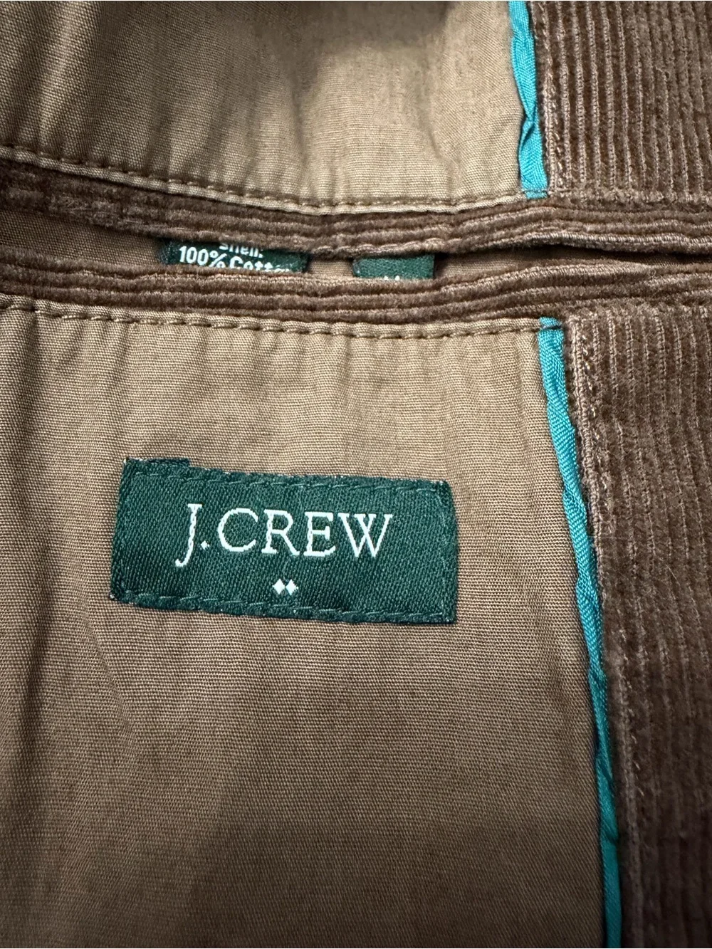J.Crew Men’s Brown Corduroy Blazer Sport Coat 100% Cotton Size Medium